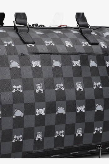 Borsone Gray Peeking Character Check Uomo Grigio - 4
