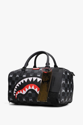 Borsone Gray Peeking Character Check Mini Duffle Uomo Nero - 4