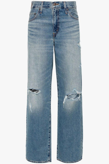 Jeans Blu Donna Modello Dad - 5