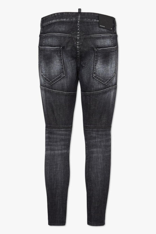 2 Jeans Nero Uomo Skinny con Sbaffature - 2