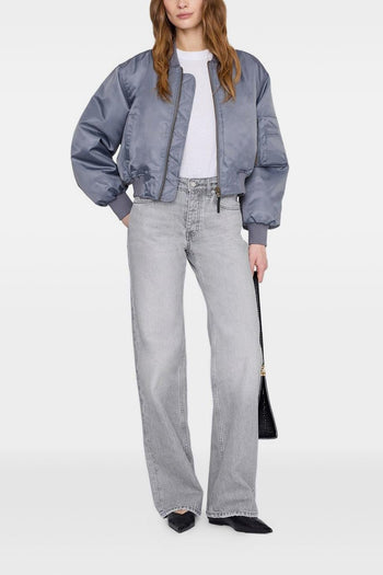 Giubbotto Bomber Donna Grigio - 4