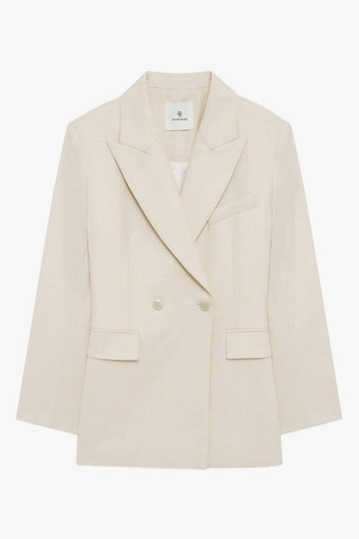 Giacca Doppiopetto Donna Beige