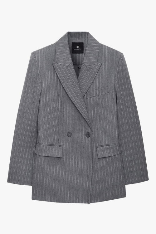 Giacca Gessato Donna Grigio