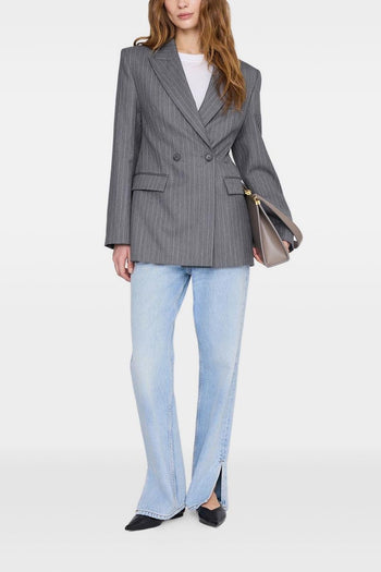Giacca Gessato Donna Grigio - 2