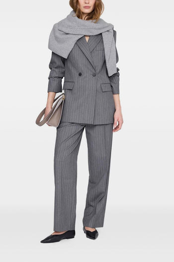 Giacca Gessato Donna Grigio - 3