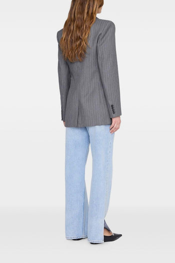 Giacca Gessato Donna Grigio - 4