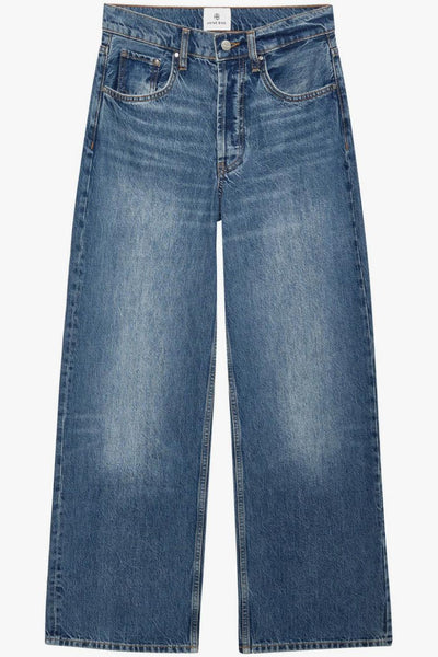 Jeans Blu Donna Gamba Ampia