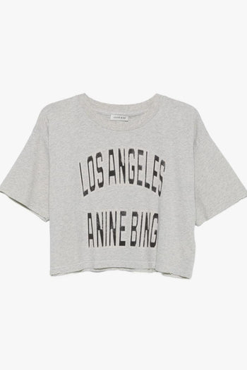 T-Shirt Grigio Donna Logo Los Angeles - 5