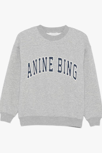 Felpa Grigio Donna Stampa Logo Girocollo - 5