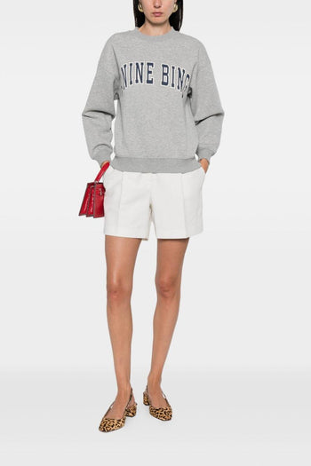 Felpa Grigio Donna Stampa Logo Girocollo - 2