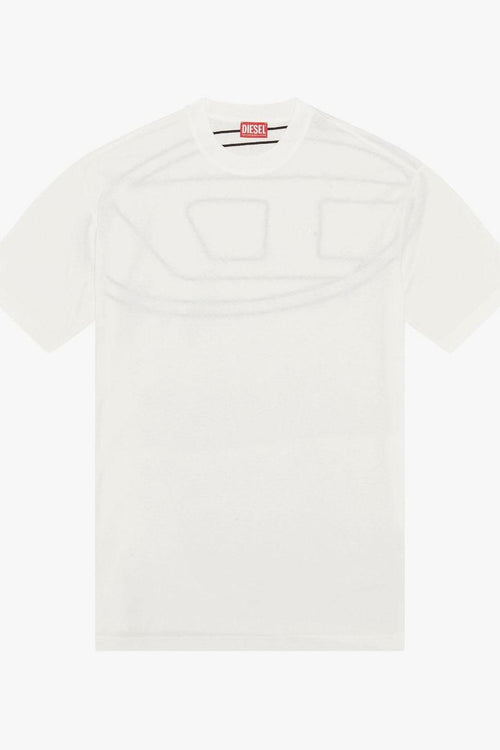 T-shirt Bianco Uomo Maxi Logo Posteriore