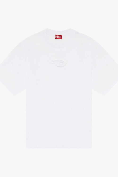 T-shirt Bianco Uomo Cut Out Logo