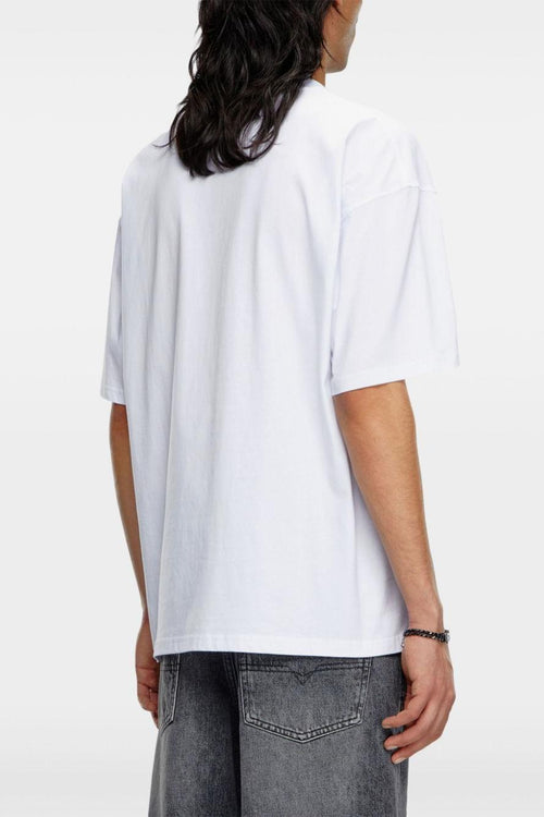 T-shirt Bianco Uomo Cut Out Logo - 2