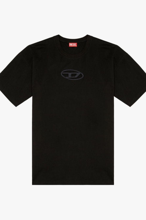 T-shirt Nero Uomo Cut Out Logo