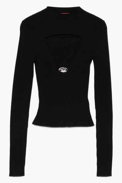 Maglia Nero Donna Cut Out