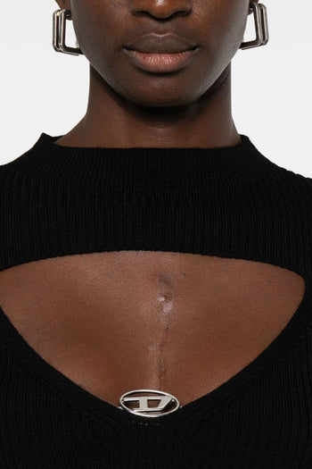 Maglia Nero Donna Cut Out - 3