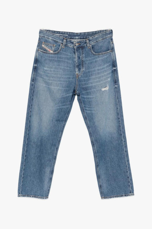 Jeans Regular Vita Media 2024 D-Macs Uomo Blu Chiaro