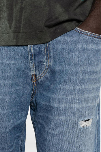 Jeans Regular Vita Media 2024 D-Macs Uomo Blu Chiaro - 5