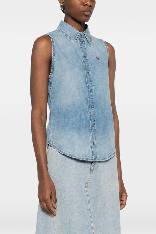 Camicia De-Eazy-SL Donna Blu