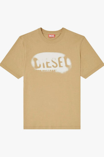 T-Shirt Logo Uomo Beige - 4