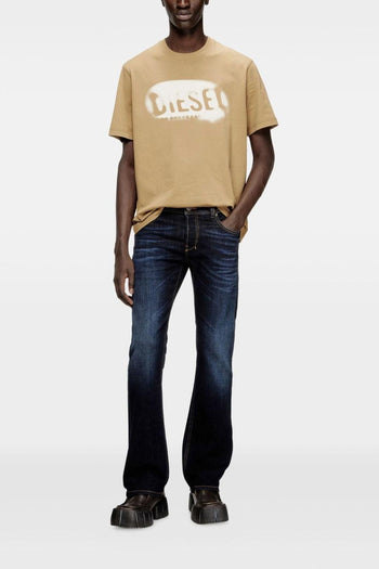T-Shirt Logo Uomo Beige - 2