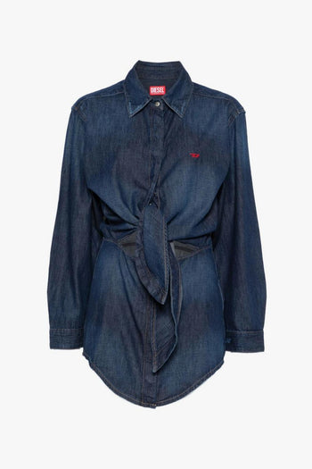 Giacca Nodo Donna Blu - 5