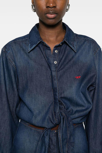 Giacca Nodo Donna Blu - 4
