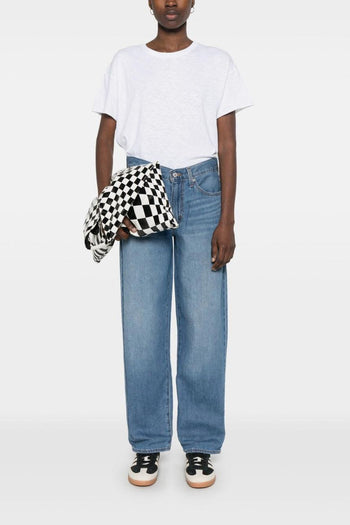 Baggy Dad Lino+ Denim Donna Jeans Blu - 2