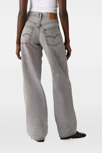 Baggy Dad Donna Jeans Grigio - 2
