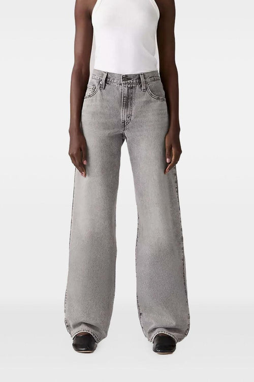 Baggy Dad Donna Jeans Grigio