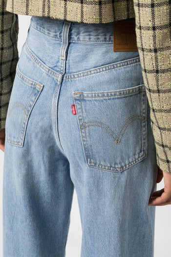 Ribcage Wide Leg Donna Jeans Blu Chiaro - 4