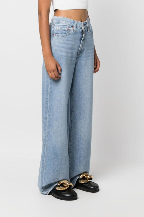 Ribcage Wide Leg Donna Jeans Blu Chiaro