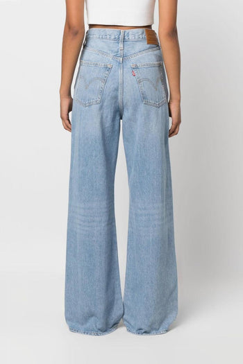 Ribcage Wide Leg Donna Jeans Blu Chiaro - 3