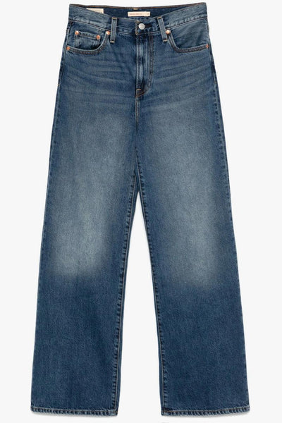 Ribcage Wide Leg Donna Jeans Blu Scuro