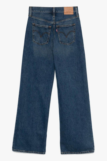 Ribcage Wide Leg Donna Jeans Blu Scuro - 2
