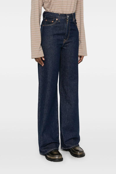 Ribcage Wide Leg Donna Jeans Blu