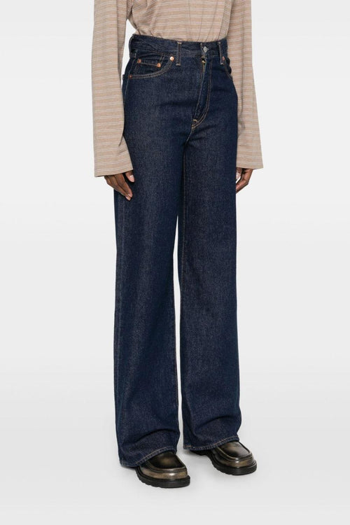 Ribcage Wide Leg Donna Jeans Blu