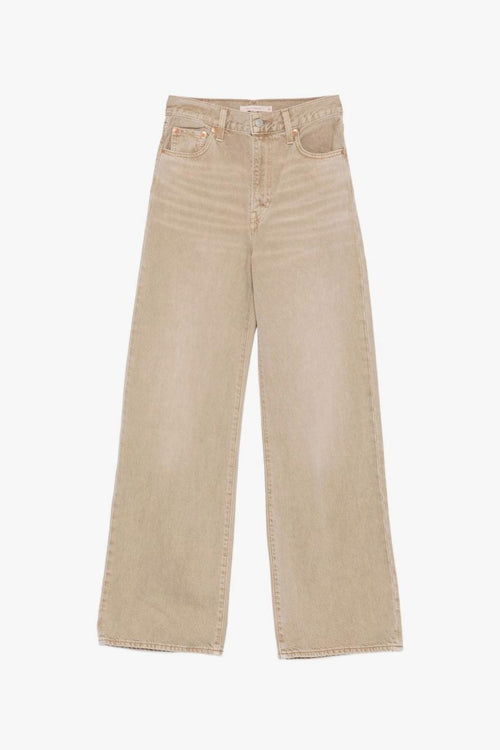 Jeans Marrone Donna Ribcage Wide Leg