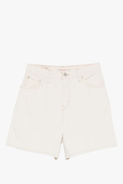 Short Bianco Donna High-Rise Baggy Shorts