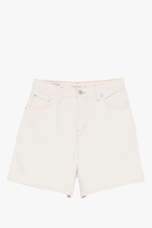 Short Bianco Donna High-Rise Baggy Shorts
