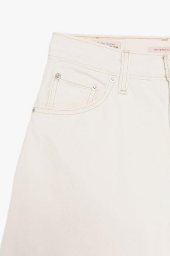 Short Bianco Donna High-Rise Baggy Shorts - 3