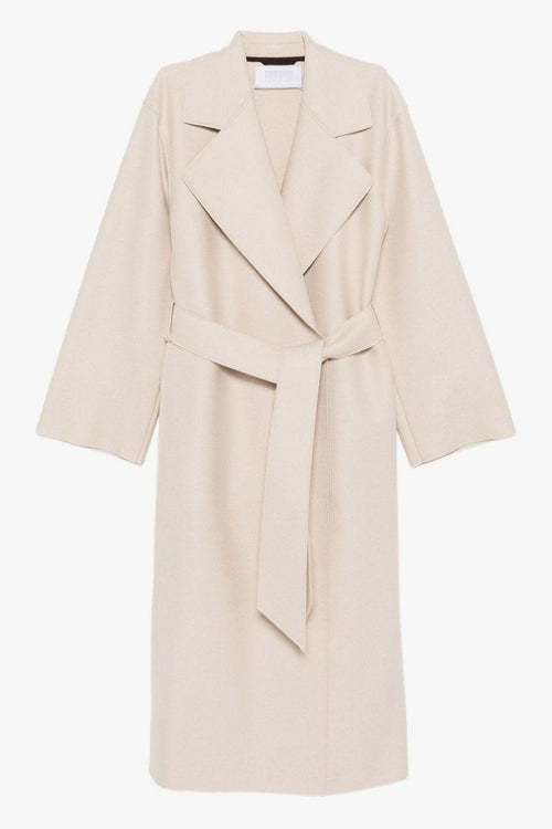 Cappotto Beige Donna con Cintura
