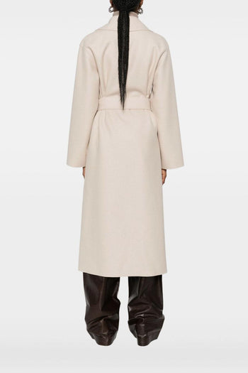 Cappotto Beige Donna con Cintura - 3