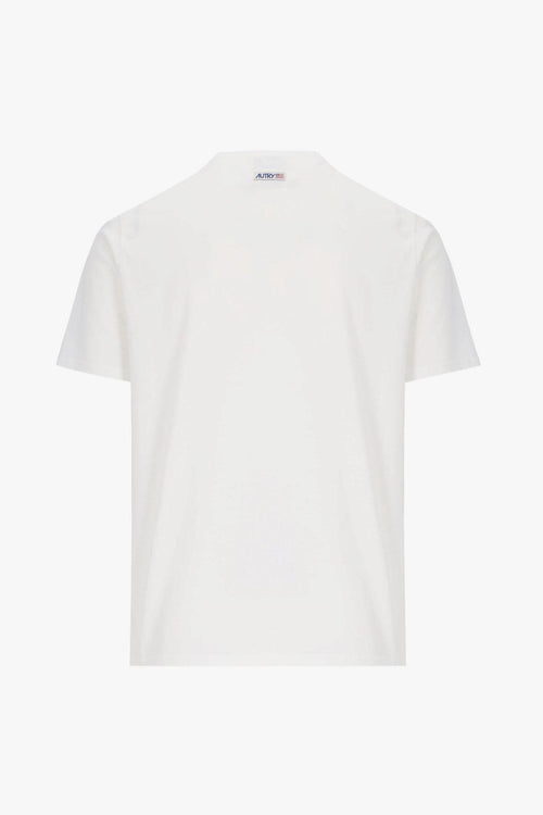 T-shirt Bianco Uomo Patch Logo - 2