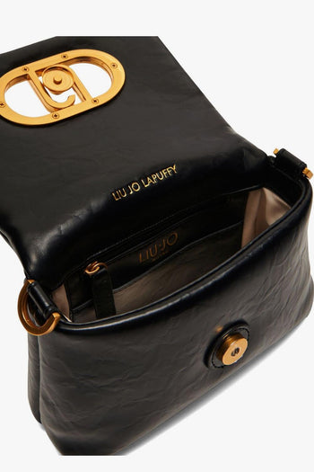 Borsa Donna a Spalla La Puffy Nera con Catena - 4