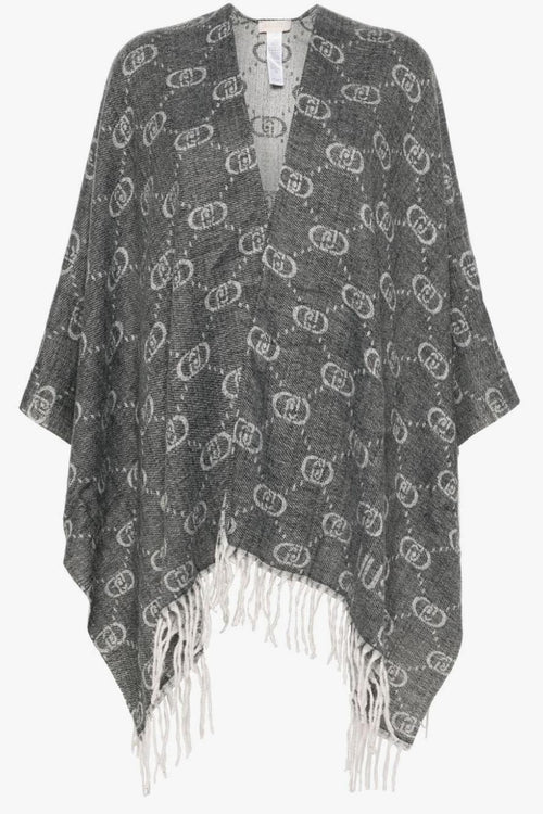 Poncho Grigio Donna