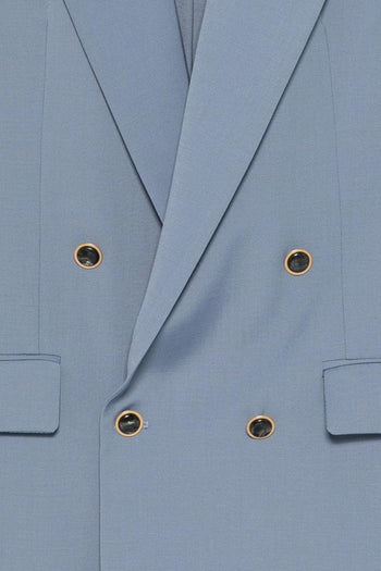 Abito Doppiopetto Uomo Azzurro - 3