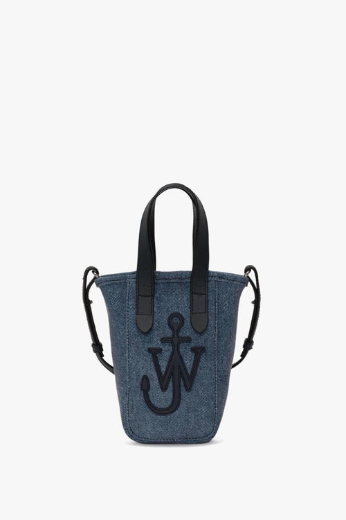 Borsa Blu Donna Mini Belt Tote Denim