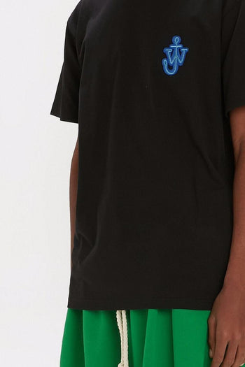 T-shirt Nero Uomo Ricamo Logo - 4