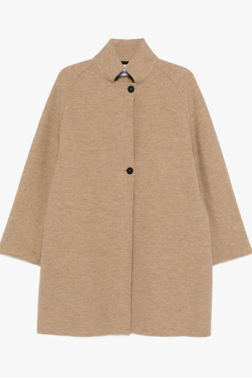 Cappotto Beige Donna con Colletto